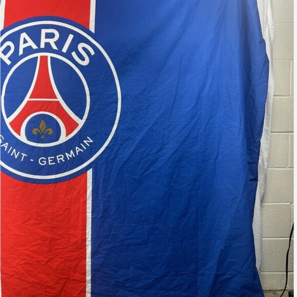 Paris Saint-Germain FC Doona Duvet Cover Bedding Soccer Size Queen 100% Cotton - Picture 2 of 7